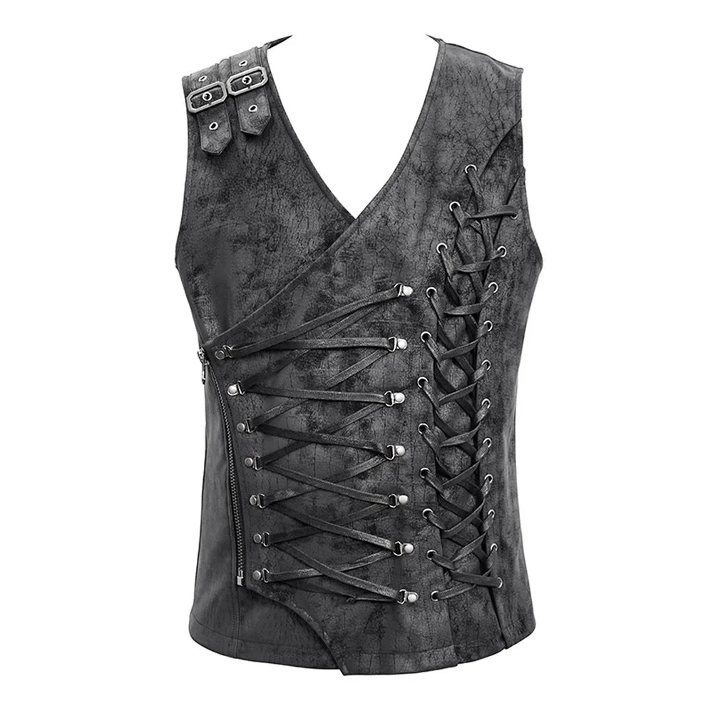 Devil Fashion Men's Punk Handsome Vest