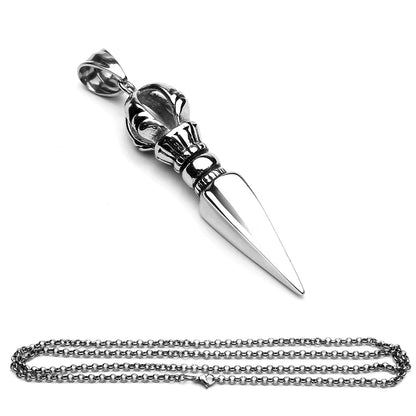 Punk Style Spearhead Design Pendants Necklace