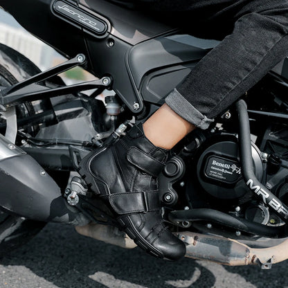 Genuine Leather Punk Boots Handmade