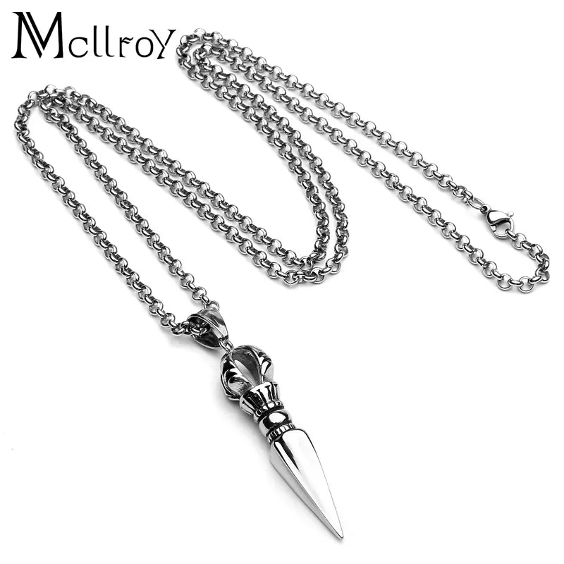 Punk Style Spearhead Design Pendants Necklace