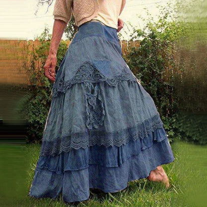 Skirts Summer Vintage Ruffles