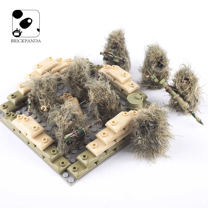 WW2 Military Ghillie Suit Building Blocks