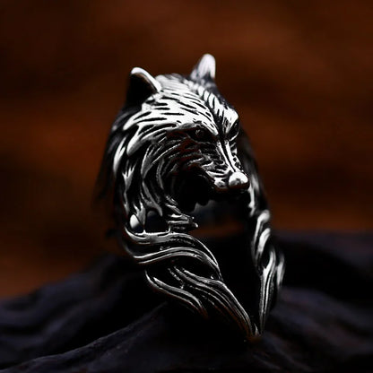 Wolf ring Dark vintage