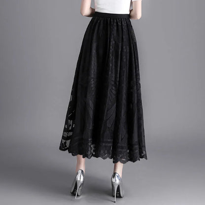 Fashion Long Black Skirt For Women