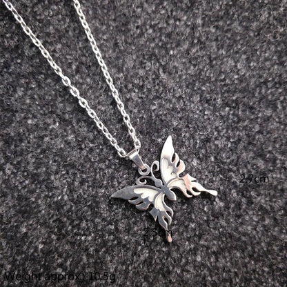 Glowing In The Dark Butterfly Pendant Necklace