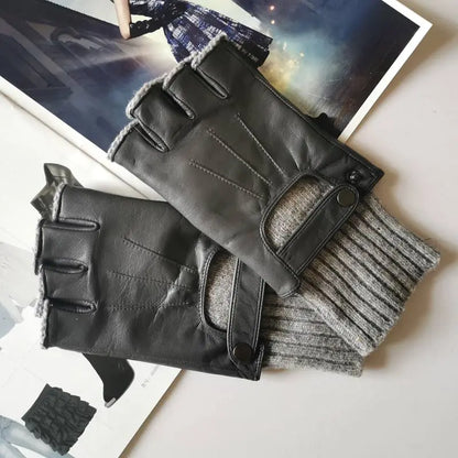 Cool Heart Hollow Fingerless Gloves