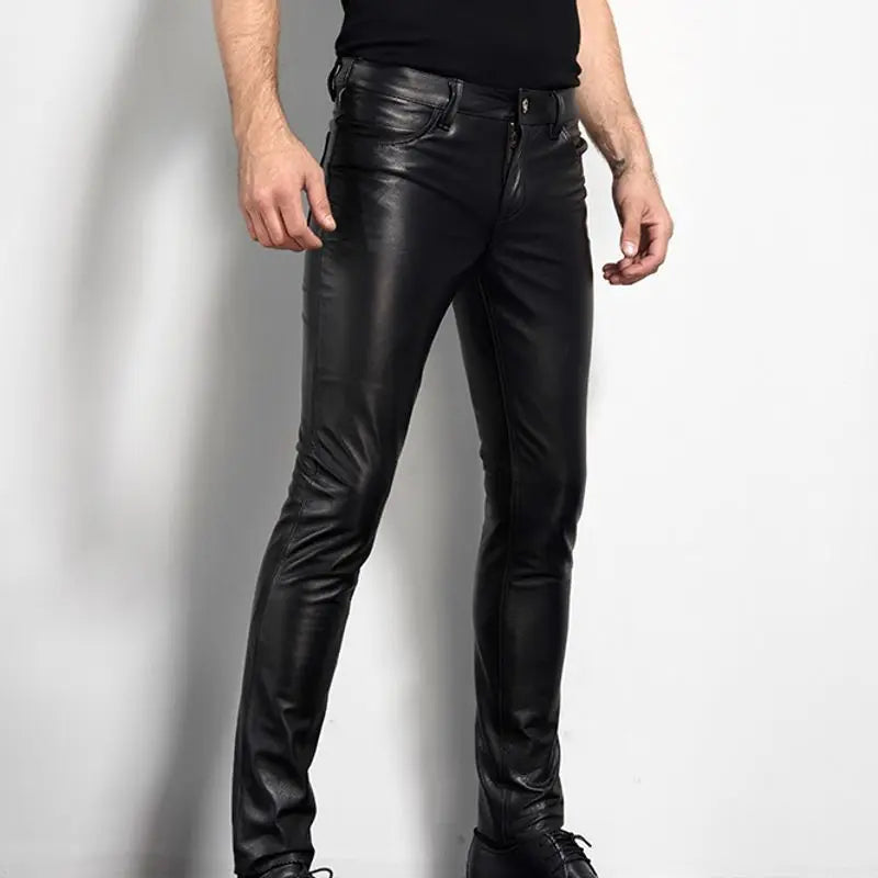 Long Pants Genuine Leather Cow