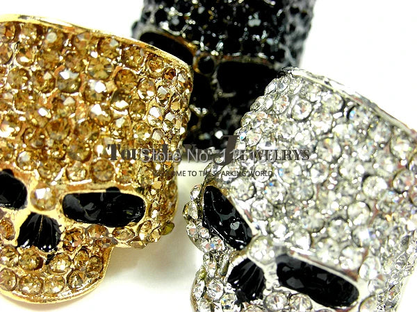 Skull Rings for Men Rock Punk