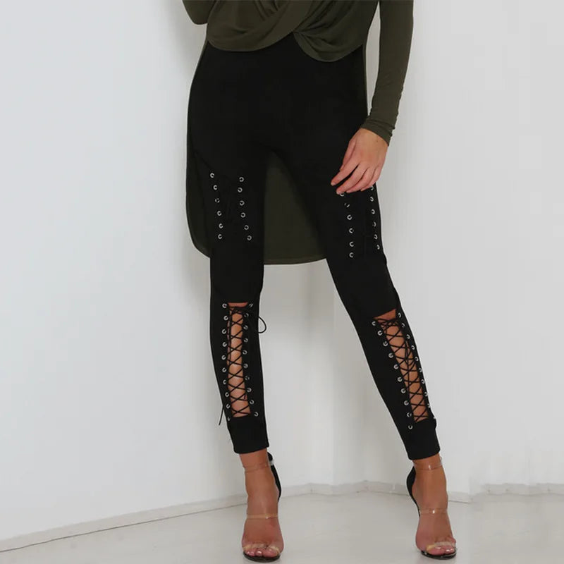 High-Waist Suede Leggings for Women - Autumn Chic