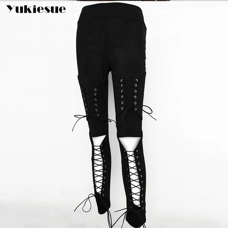 High-Waist Suede Leggings for Women - Autumn Chic