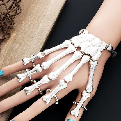 Gothic Skull Bracelet Hand Bone Bangles