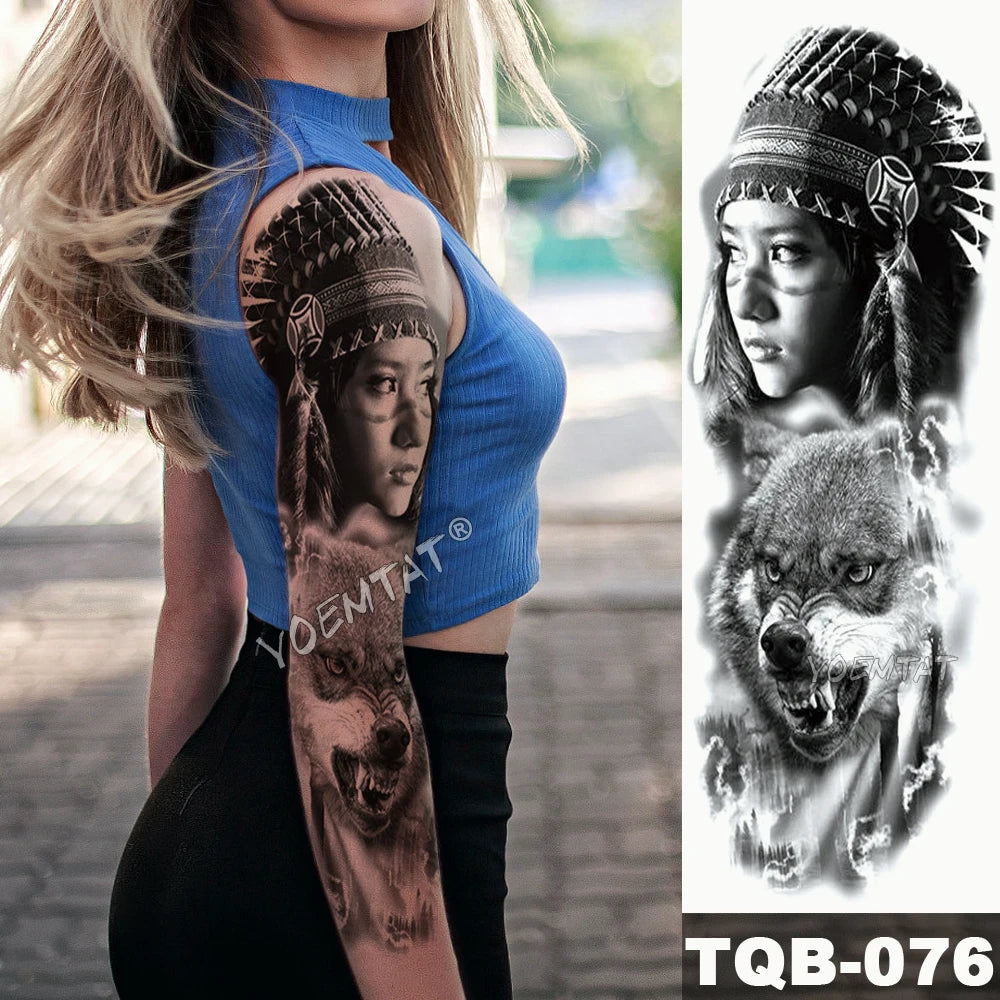 Tattoo Stickers Tribal Girl