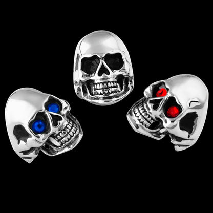 Men's Solid Skull Ring Gothic Punk