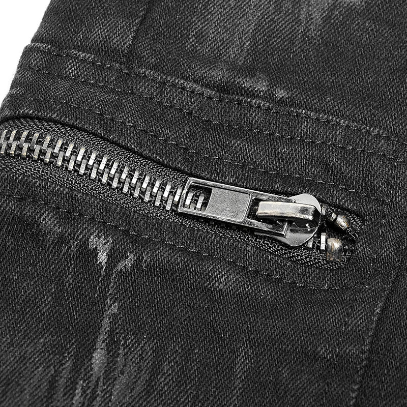 Punk Rave Men's Gothic Patchwork Trousers