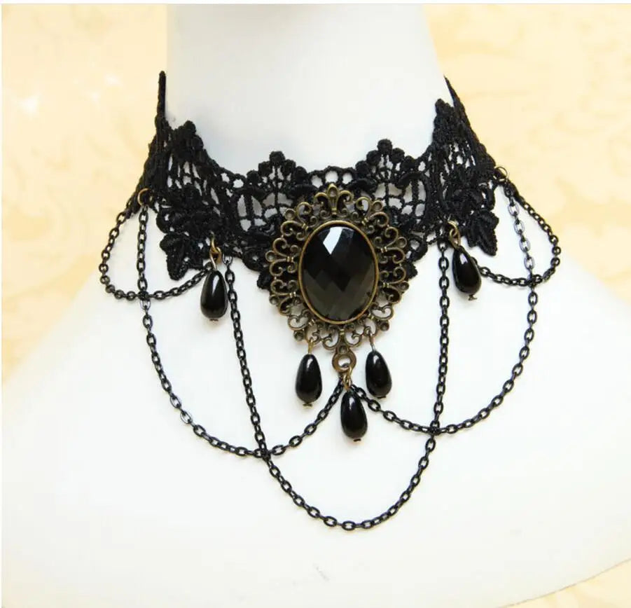 Fashion Gothic Choker Necklace Vintage Tattoo