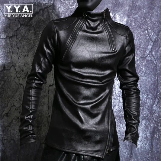 Punk Coat Black Pu Leather