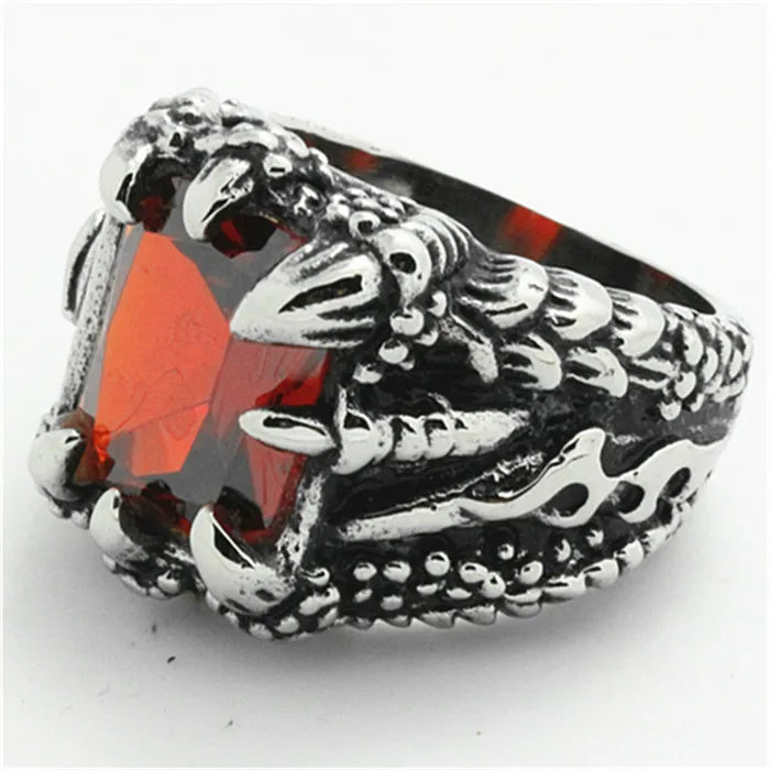 Cool Dragon Claw Punk Ring