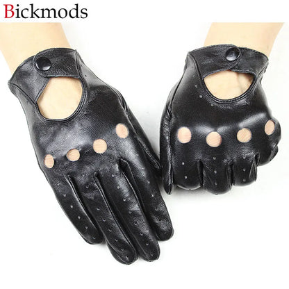 Genuine Leather Driving Gloves Women's