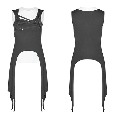 Slim Black Tank Top - Casual Street Style
