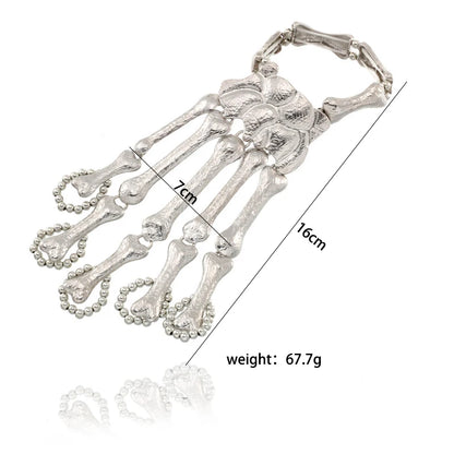 Gothic Skull Bracelet Hand Bone Bangles