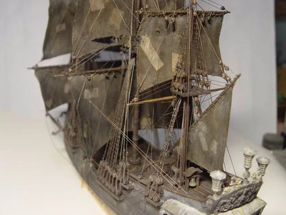 NIDALE model Scale 1/96 black pearl Pirates of the Caribbean wooden sail baot model kit include English specification