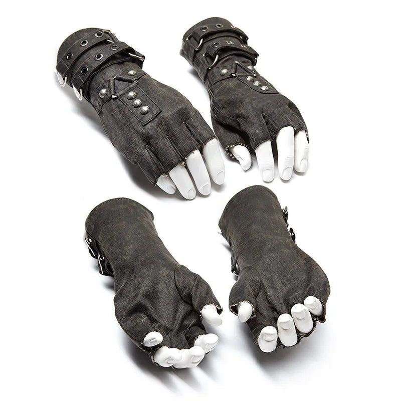 Gladiator Steampunk Fingerless Gloves