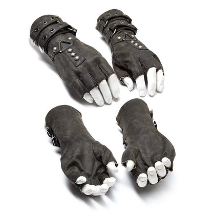 Gladiator Steampunk Fingerless Gloves