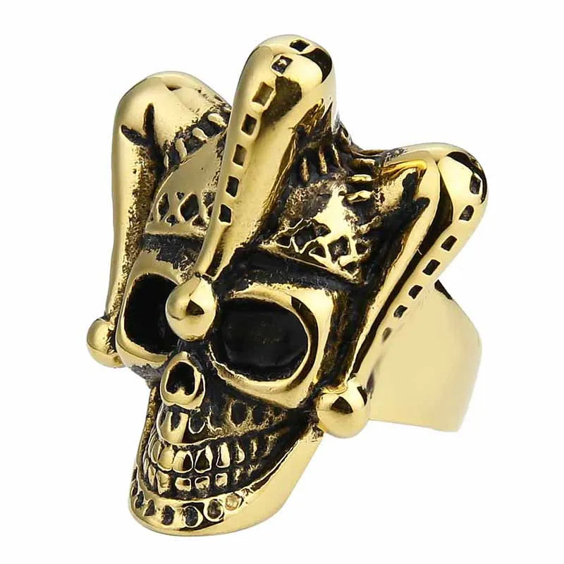 Jewelry Gothic Joker Skull Ring