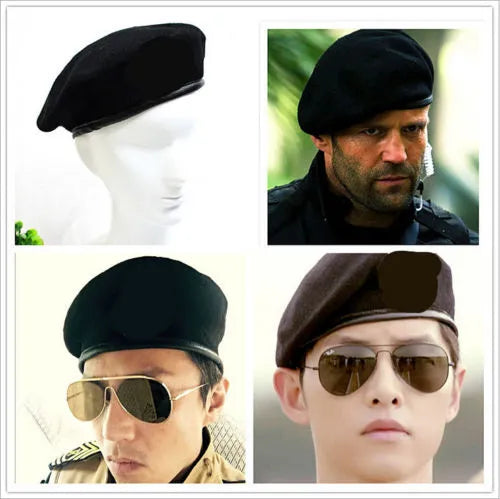 Unisex Breathable Pure Wool Beret Hats