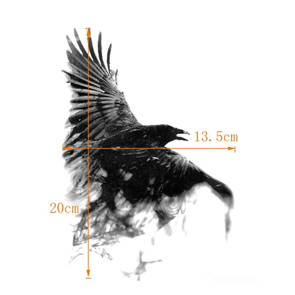 Black Raven Temporary Waterproof Tattoos Sticker