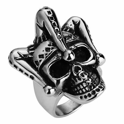 Jewelry Gothic Joker Skull Ring