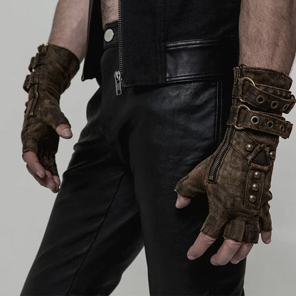 Gladiator Steampunk Fingerless Gloves