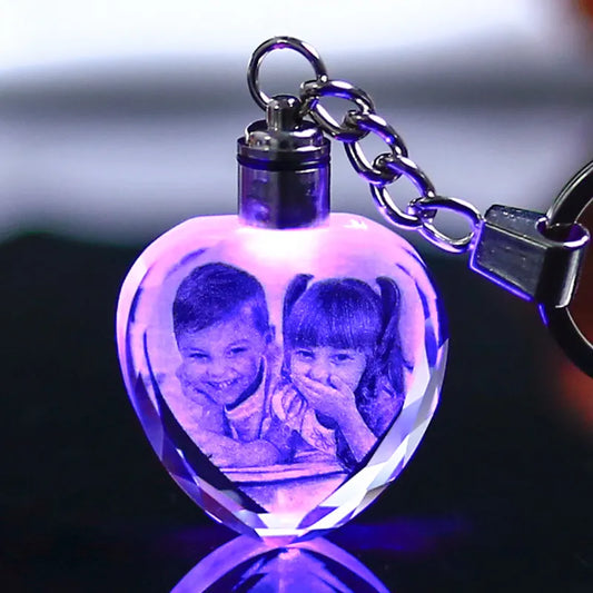 Customized Crystal Baby Photo Album LED Light