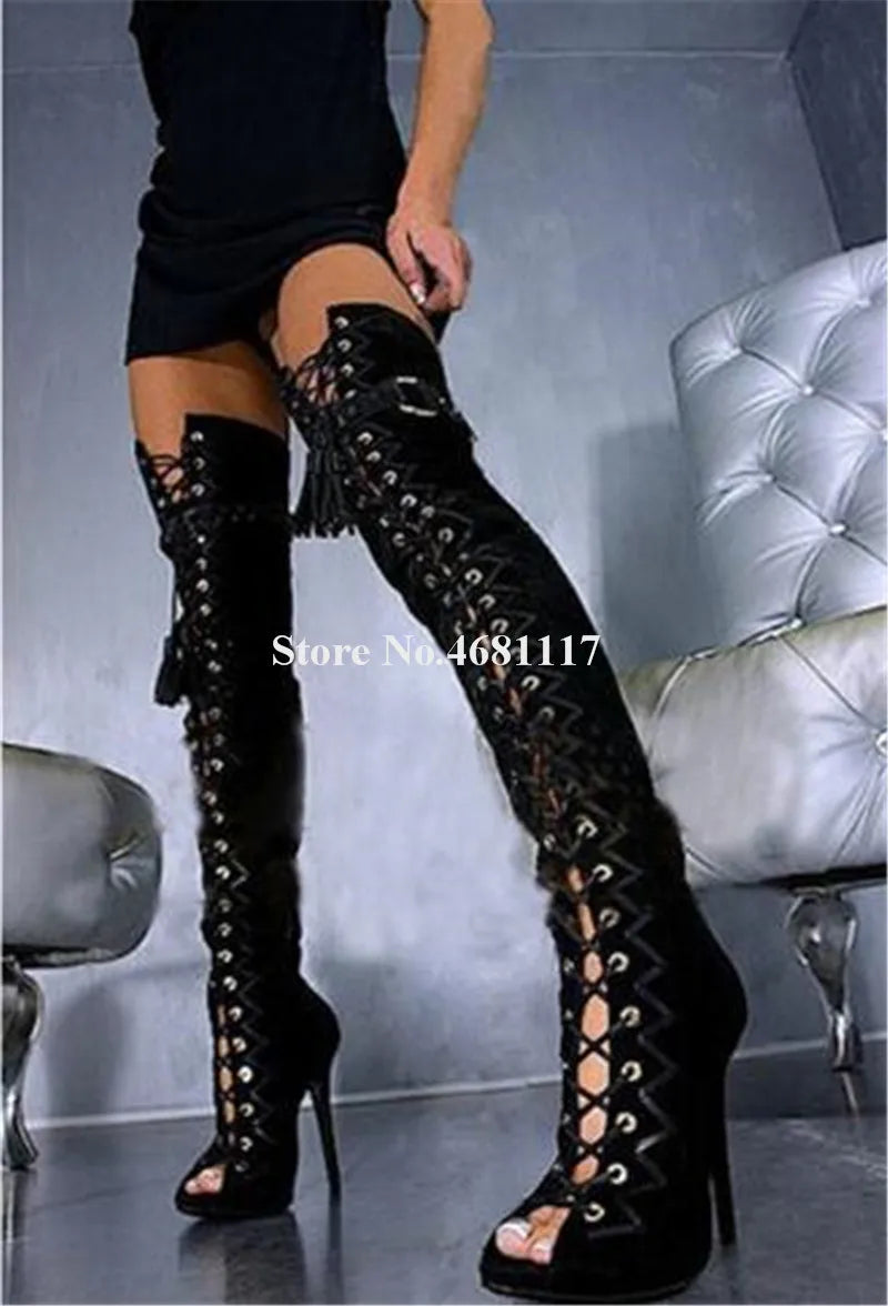 Puttee Over Knee Gladiator Boots