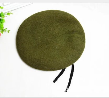 Unisex Breathable Pure Wool Beret Hats