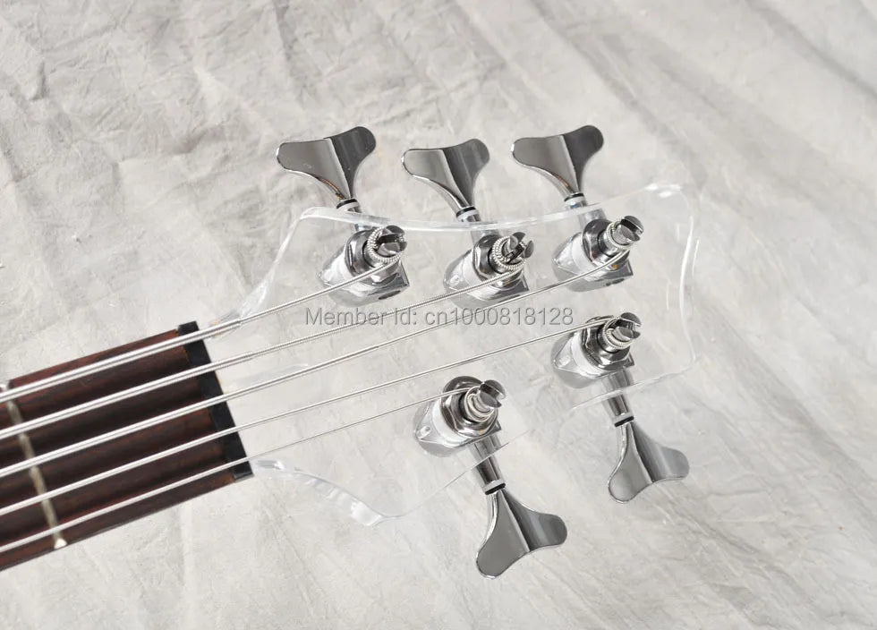 Body Bass Guitar Rosewood Fingerboard With LED Light High Quality