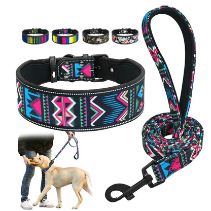 Soft Nylon Dog Collar And Leash S