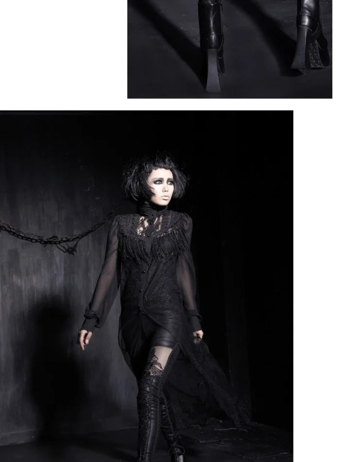 Name: Gothic Stretch Leggings - Punk Rave K144