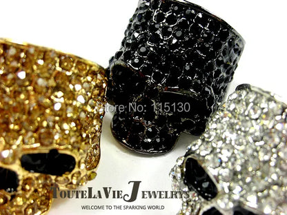 Skull Rings for Men Rock Punk