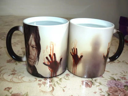 The Walking Dead Mugs color changing Ceramic cup