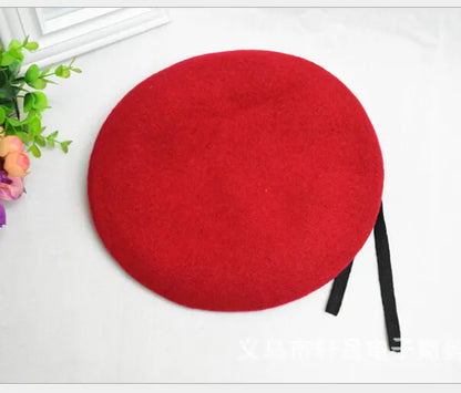 Unisex Breathable Pure Wool Beret Hats