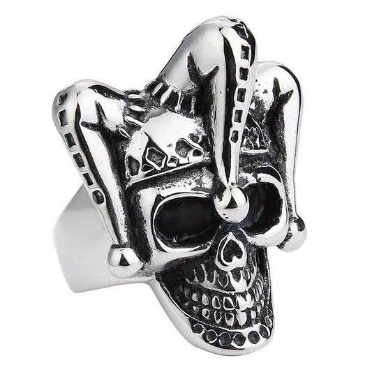 Jewelry Gothic Joker Skull Ring