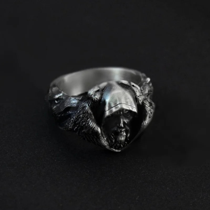 Norse Mythology Odin Raven Rings