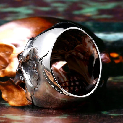 Cool Punk Man's Skull Ring Stainless Steel