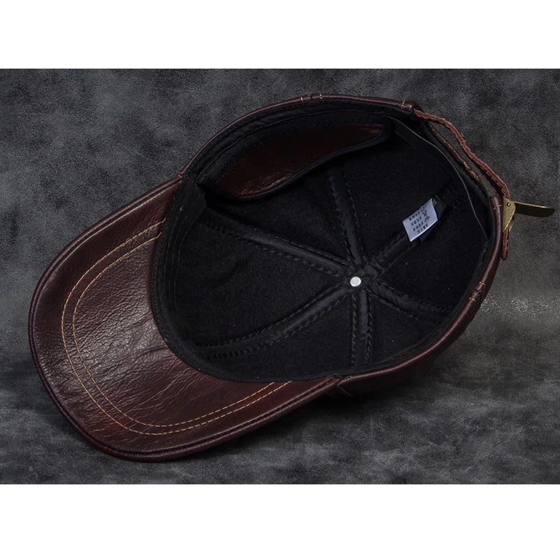 Genuine Leather Baseball Caps