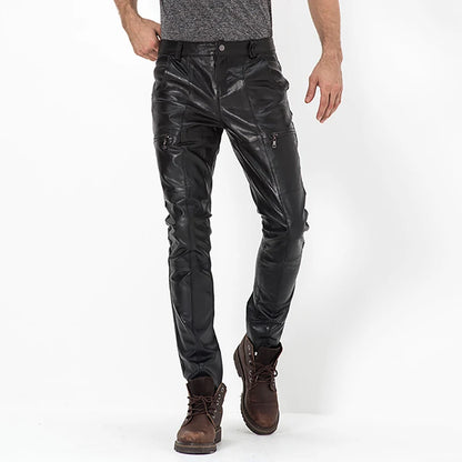 Men's Genuine Leather Pants