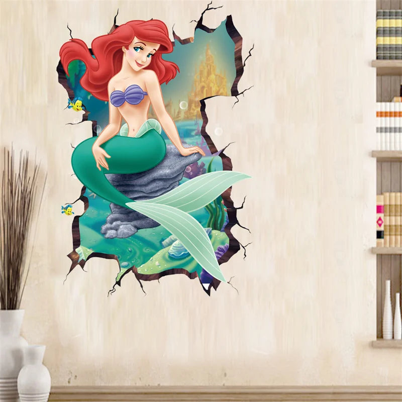 Cartoon princess Wall Stickers For Kids Room