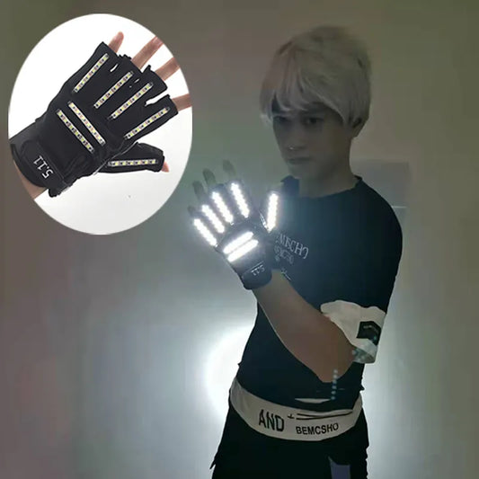 6 Colors 1pair(=2pcs) Led Gloves Stage Show