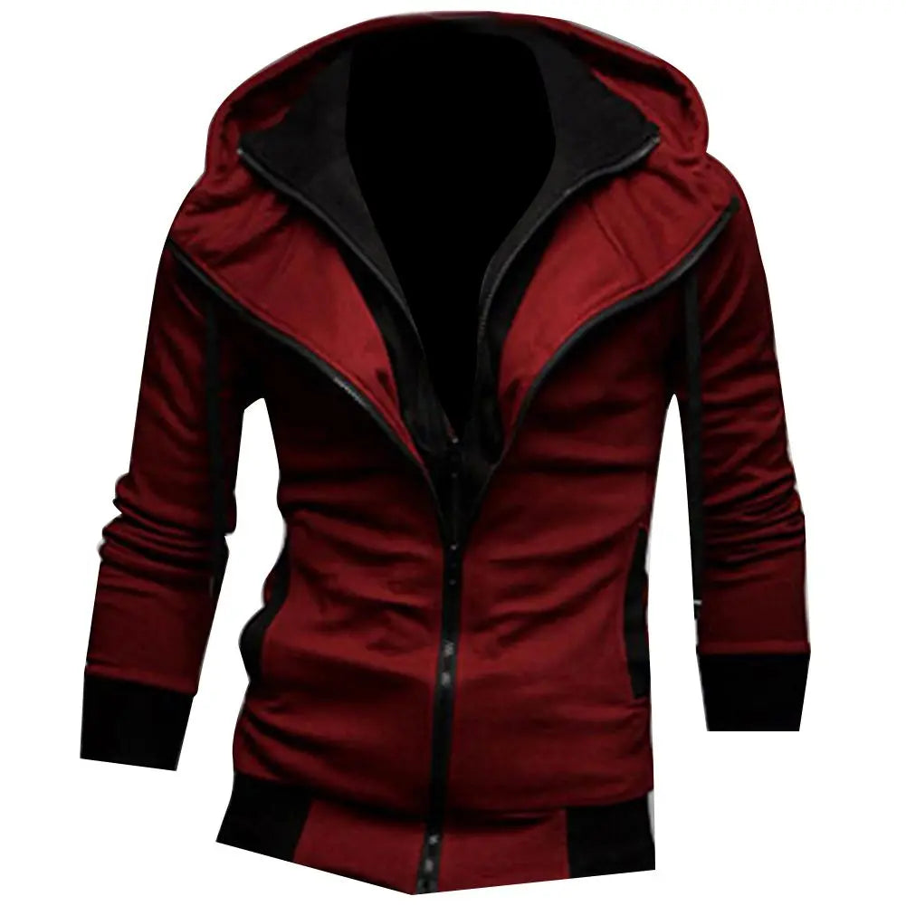 Men's jacket Color Block Long Sleeve Hooded