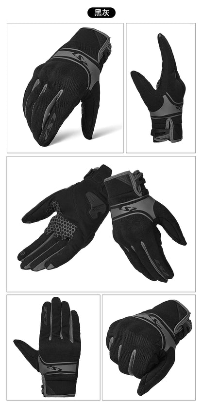 LS2 Touch Xtreme: Unisex Riding Gloves, Full Finger